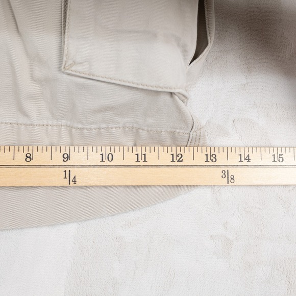 Polo Ralph Lauren Khaki Cargo Shorts Mens 100% Cotton Size 40 Casual - Picture 7 of 10